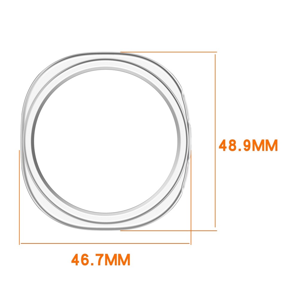 Half műanyag felcsatolható tok a Samsung Galaxy Watch8 44 mm-es modellhez – ezüst színű