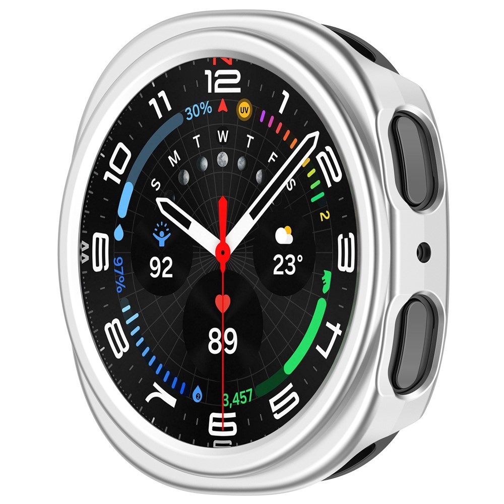 Half műanyag felcsatolható tok a Samsung Galaxy Watch8 44 mm-es modellhez – ezüst színű