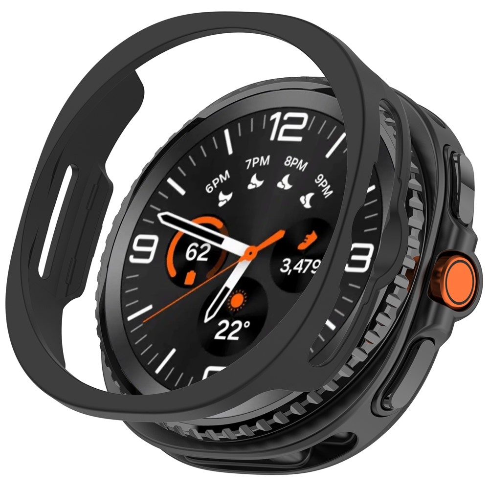 Half műanyag rögzíthető tok a Samsung Galaxy Watch8 Classic 46 mm-es modellhez – fekete