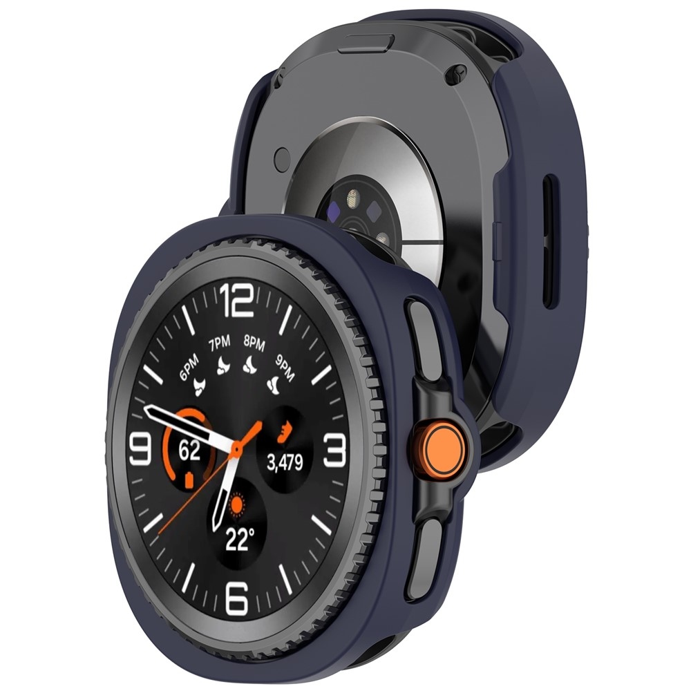 Half műanyag rögzíthető tok a Samsung Galaxy Watch8 Classic 46 mm-es modellhez – kék