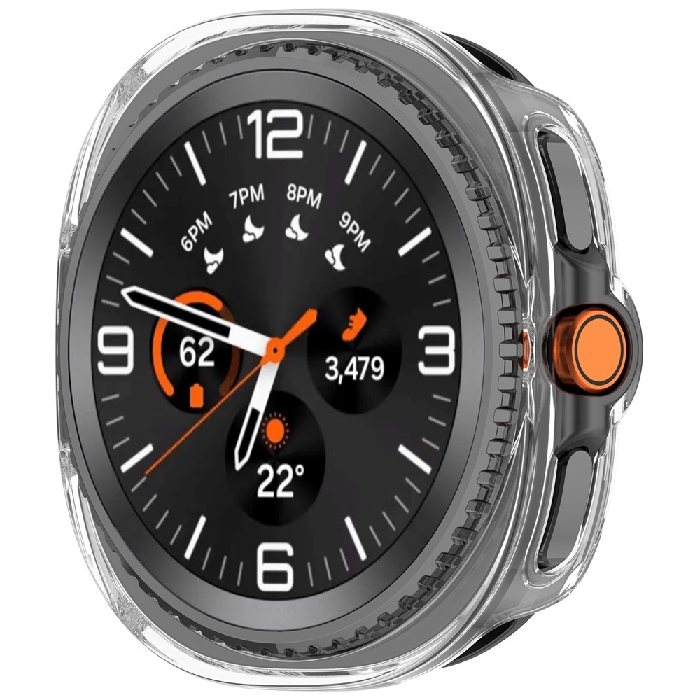 Half műanyag rögzíthető tok a Samsung Galaxy Watch8 Classic 46 mm-es modellhez – átlátszó