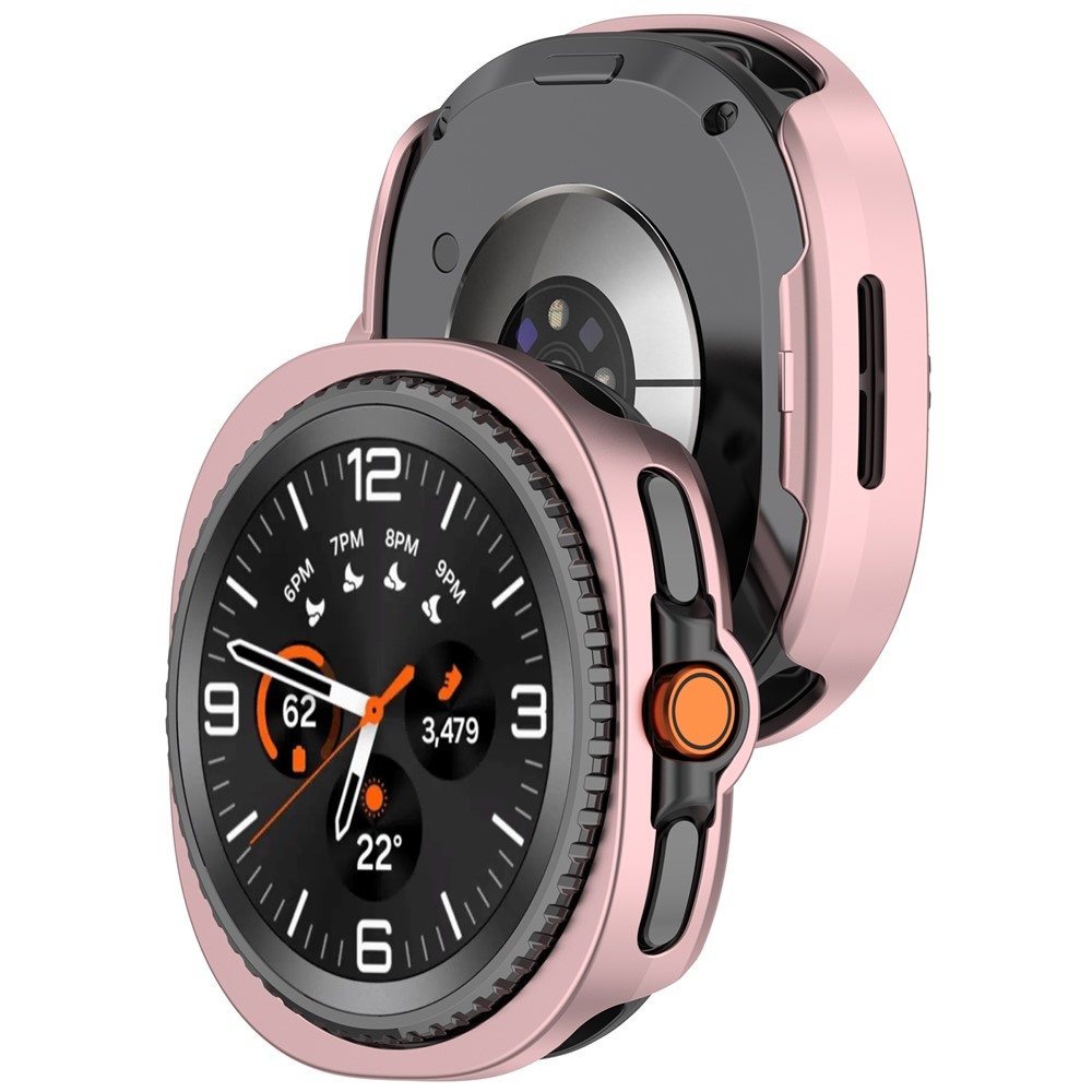 Half műanyag rögzíthető tok a Samsung Galaxy Watch8 Classic 46 mm-es modellhez – rózsaszín