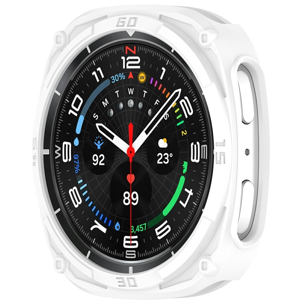 Half műanyag csuklópántos tok a Samsung Galaxy Watch9 40 mm-es modellhez – fehér