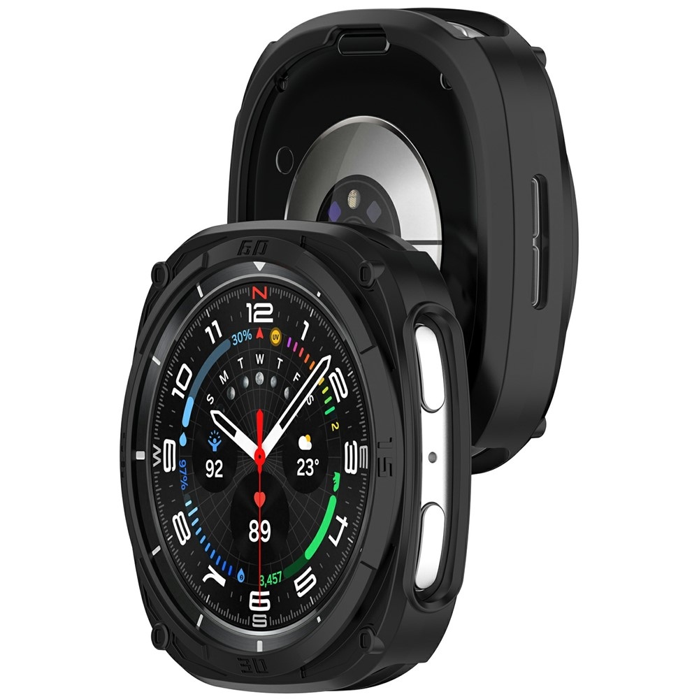 Half műanyag cserélhető tok a Samsung Galaxy Watch9 40 mm-es modellhez – fekete
