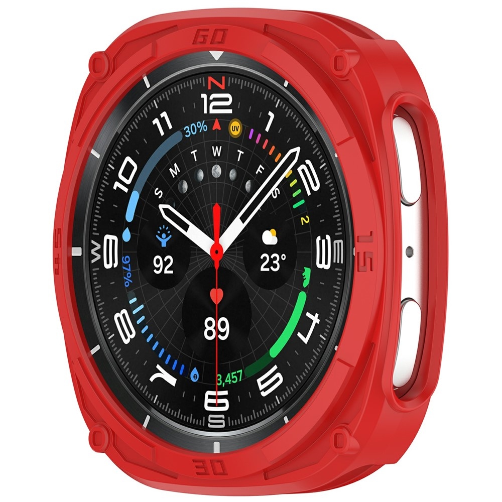 Half műanyag felcsatolható tok a Samsung Galaxy Watch9 40 mm-es modellhez – piros
