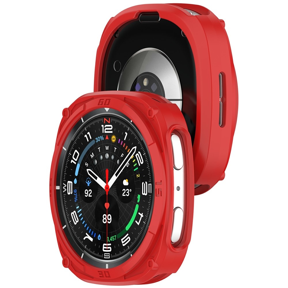 Half műanyag felcsatolható tok a Samsung Galaxy Watch9 40 mm-es modellhez – piros