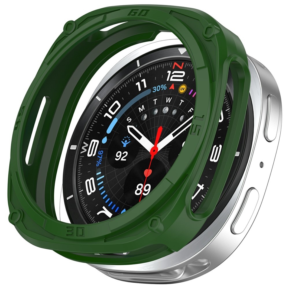 Half műanyag felcsatolható tok a Samsung Galaxy Watch9 40 mm-es modellhez – zöld