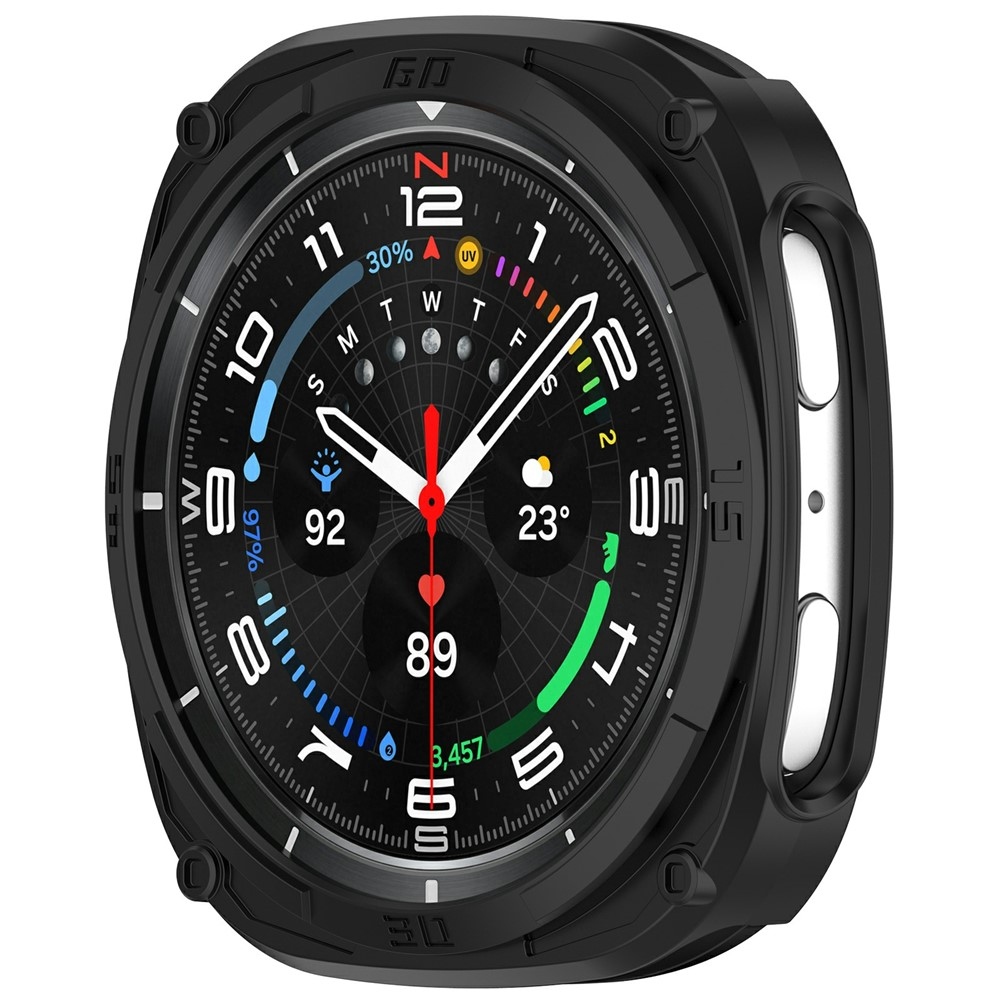 Half műanyag felcsatolható tok a Samsung Galaxy Watch9 44 mm-es modellhez – fekete