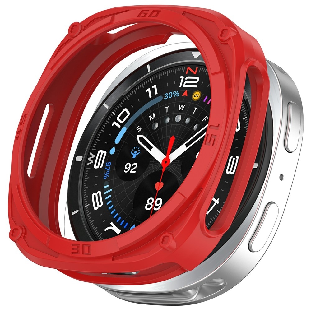 Half műanyag csuklópántos tok a Samsung Galaxy Watch9 44 mm-es modellhez – piros