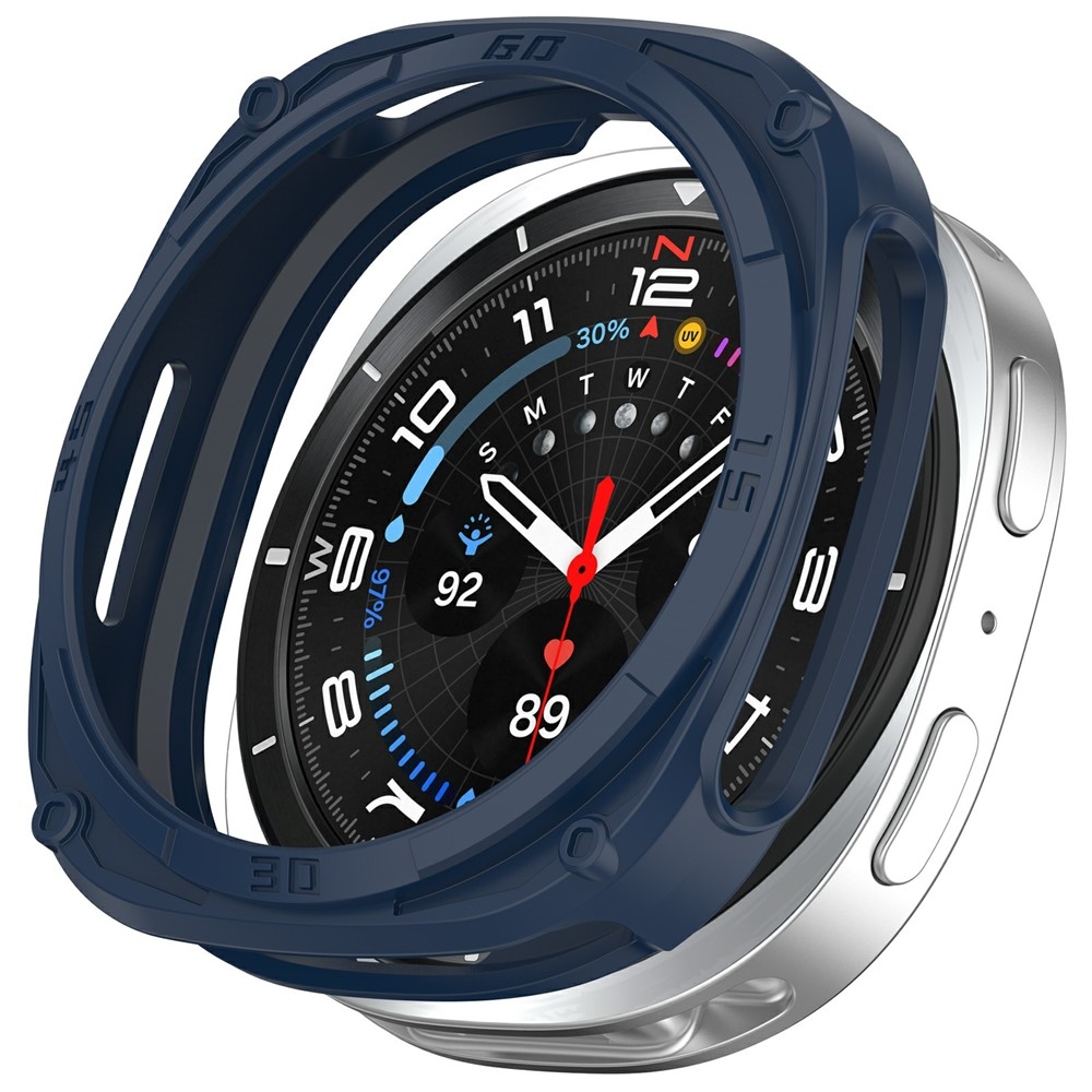 Half műanyag felcsatolható tok a Samsung Galaxy Watch9 44 mm-es modellhez – kék