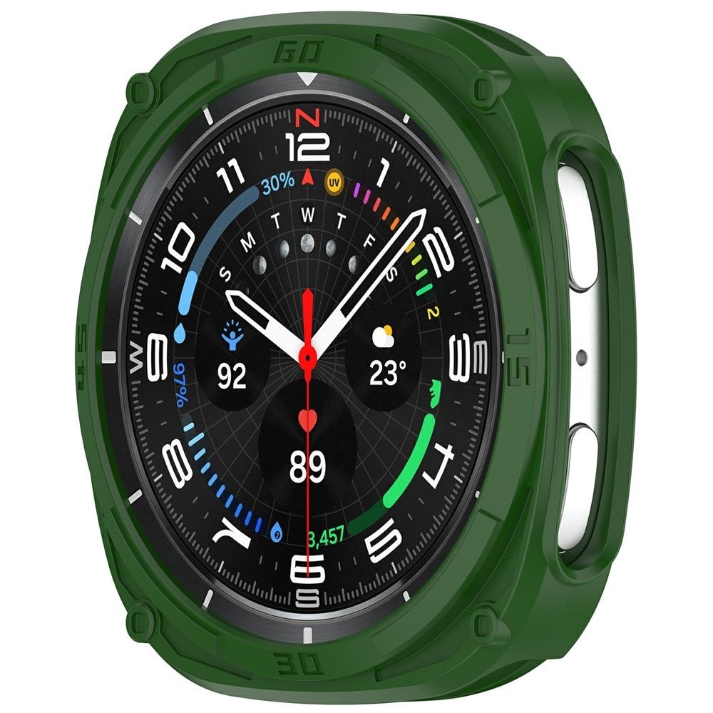 Half műanyag rögzíthető tok a Samsung Galaxy Watch9 44 mm-es modellhez – zöld