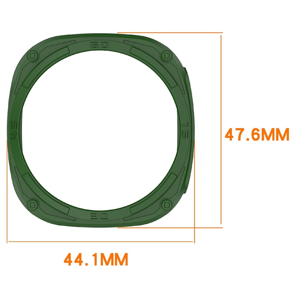 Half műanyag rögzíthető tok a Samsung Galaxy Watch9 44 mm-es modellhez – zöld