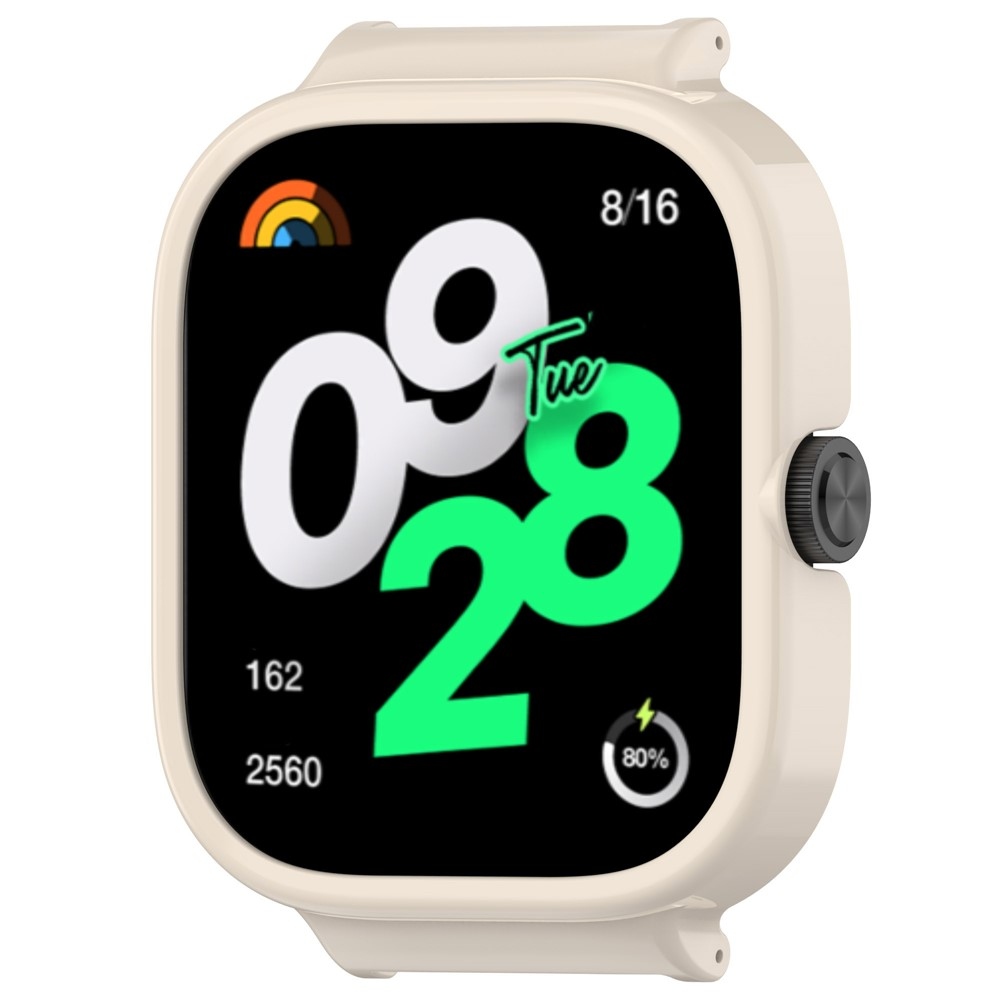 Half műanyag felcsatolható tok a Xiaomi Redmi Watch 5-hez – fehér