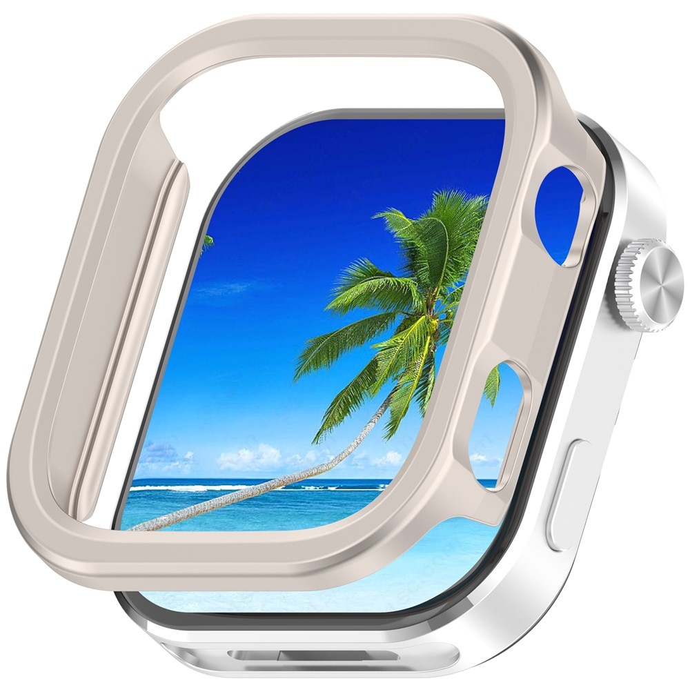 Half műanyag felcsatolható tok a Xiaomi Redmi Watch 6-hoz – bézs