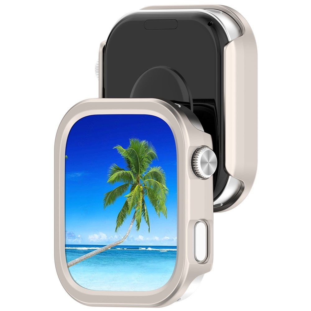 Half műanyag felcsatolható tok a Xiaomi Redmi Watch 6-hoz – bézs