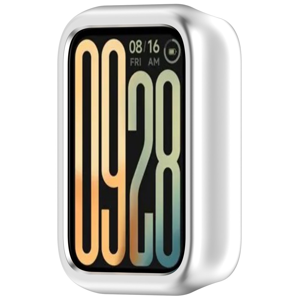 Half műanyag tok a Xiaomi Smart Band 10 Pro-hoz – ezüst színű