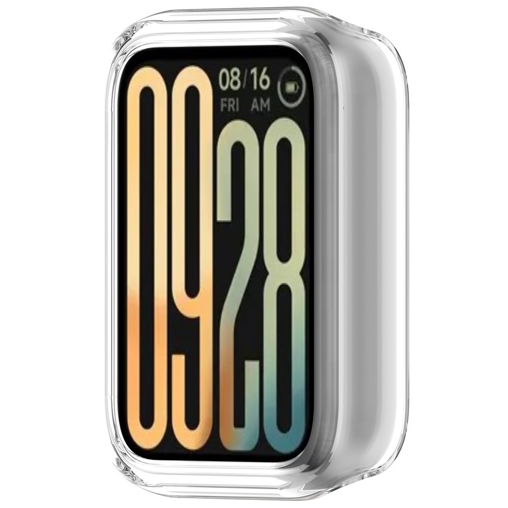 Half műanyag rögzíthető tok a Xiaomi Smart Band 9 Pro-hoz – átlátszó