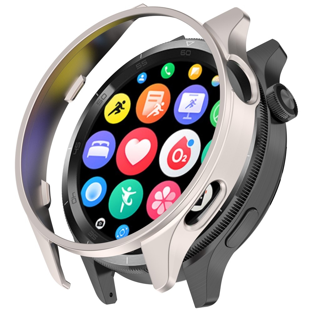 Half műanyag felcsatolható tok a Xiaomi Watch S4 47 mm-es modellhez – bézs