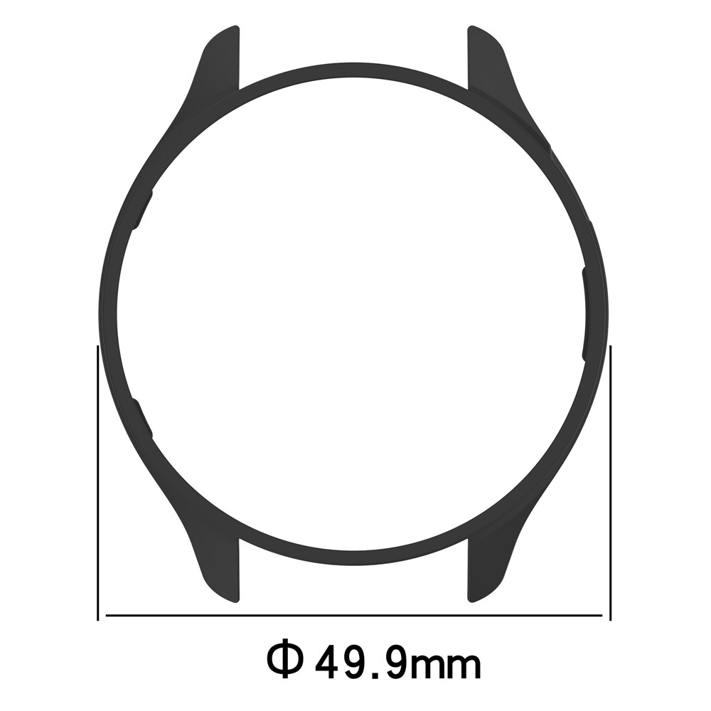 Half műanyag felcsatolható tok a Xiaomi Watch S4 47 mm-es modellhez – fekete