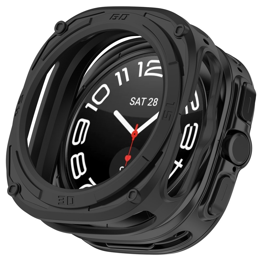 Halfe gél tok a Samsung Galaxy Watch Ultra2 47 mm/Watch Ultra (2025) 47 mm modellekhez – fekete