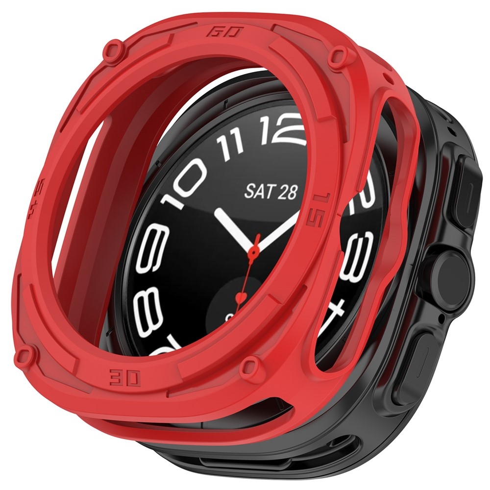 Halfe gél tok a Samsung Galaxy Watch Ultra2 47 mm/Watch Ultra (2025) 47 mm modellekhez – piros