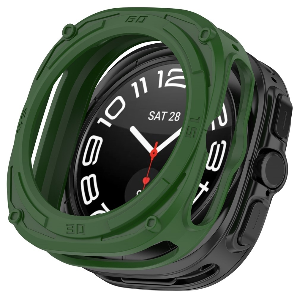 Halfe gél tok a Samsung Galaxy Watch Ultra2 47 mm/Watch Ultra (2025) 47 mm modellhez – zöld