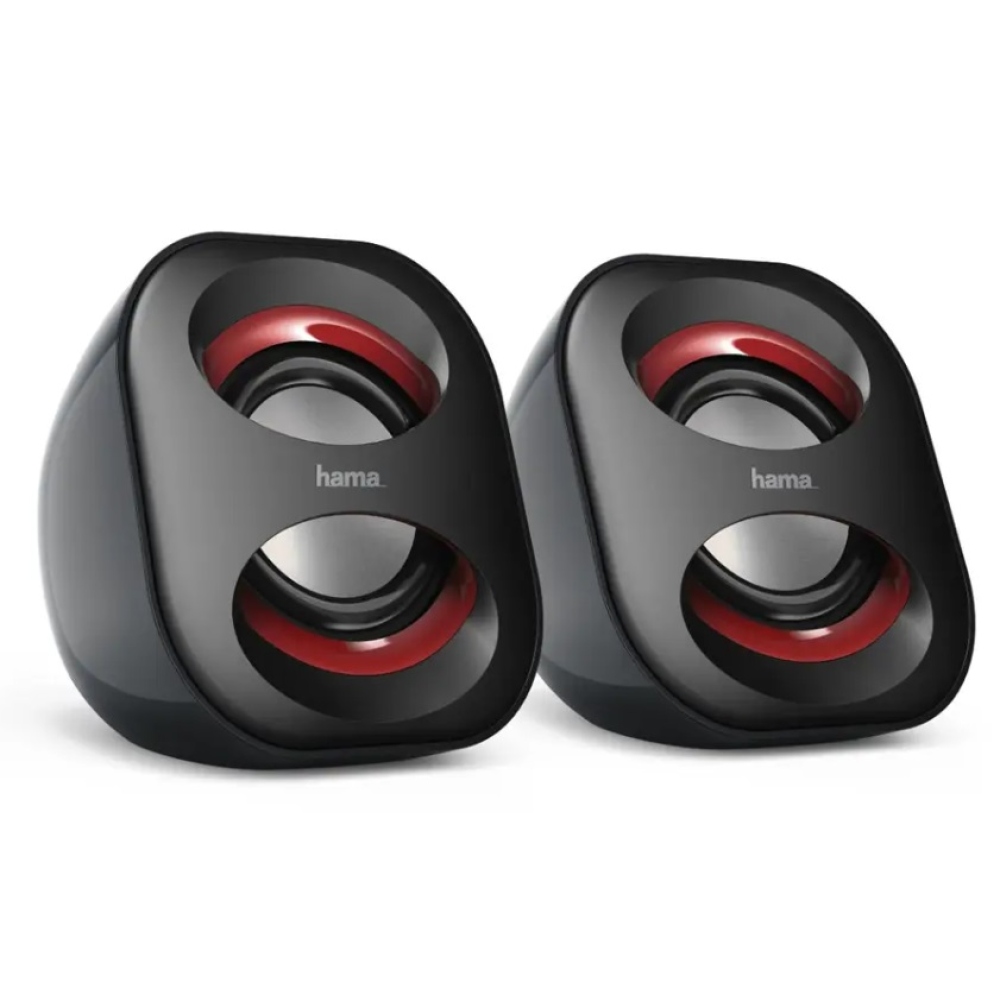 Hama Laptop hangszórók Sonic Mobil 183 - Fekete/piros