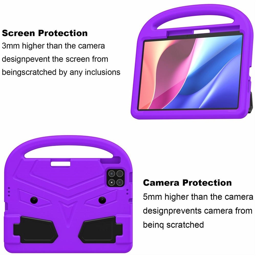 Fogantyú EVA tartós tok markolattal Xiaomi Pad 8/8 Pro/7/7/7 Pro tablethez - lila