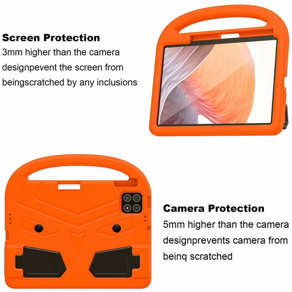 Fogantyú EVA tartós tok markolattal Xiaomi Pad 8/8 Pro/7/7/7 Pro táblagéphez - narancssárga színben