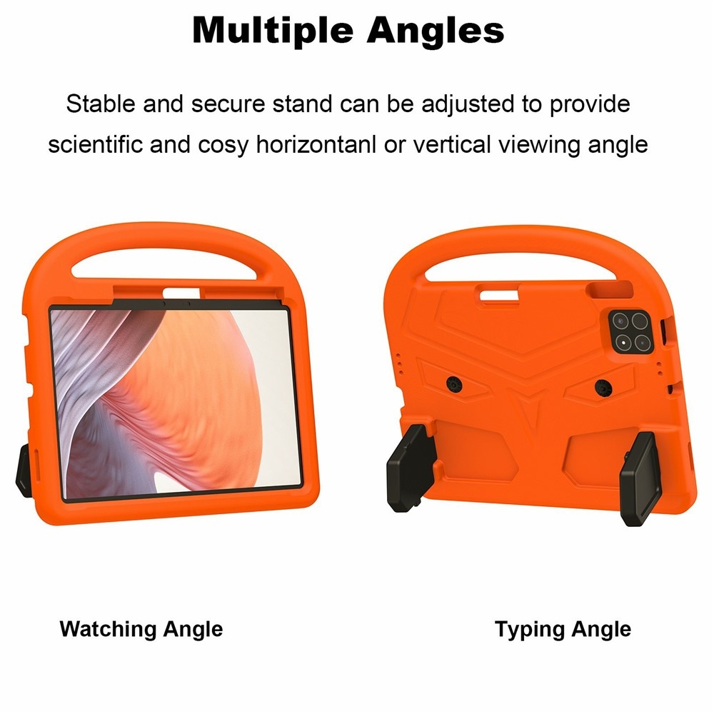 Fogantyú EVA tartós tok markolattal Xiaomi Pad 8/8 Pro/7/7/7 Pro táblagéphez - narancssárga színben