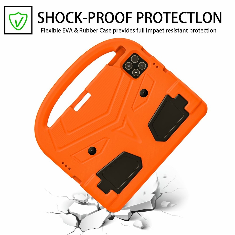 Fogantyú EVA tartós tok markolattal Xiaomi Pad 8/8 Pro/7/7/7 Pro táblagéphez - narancssárga színben