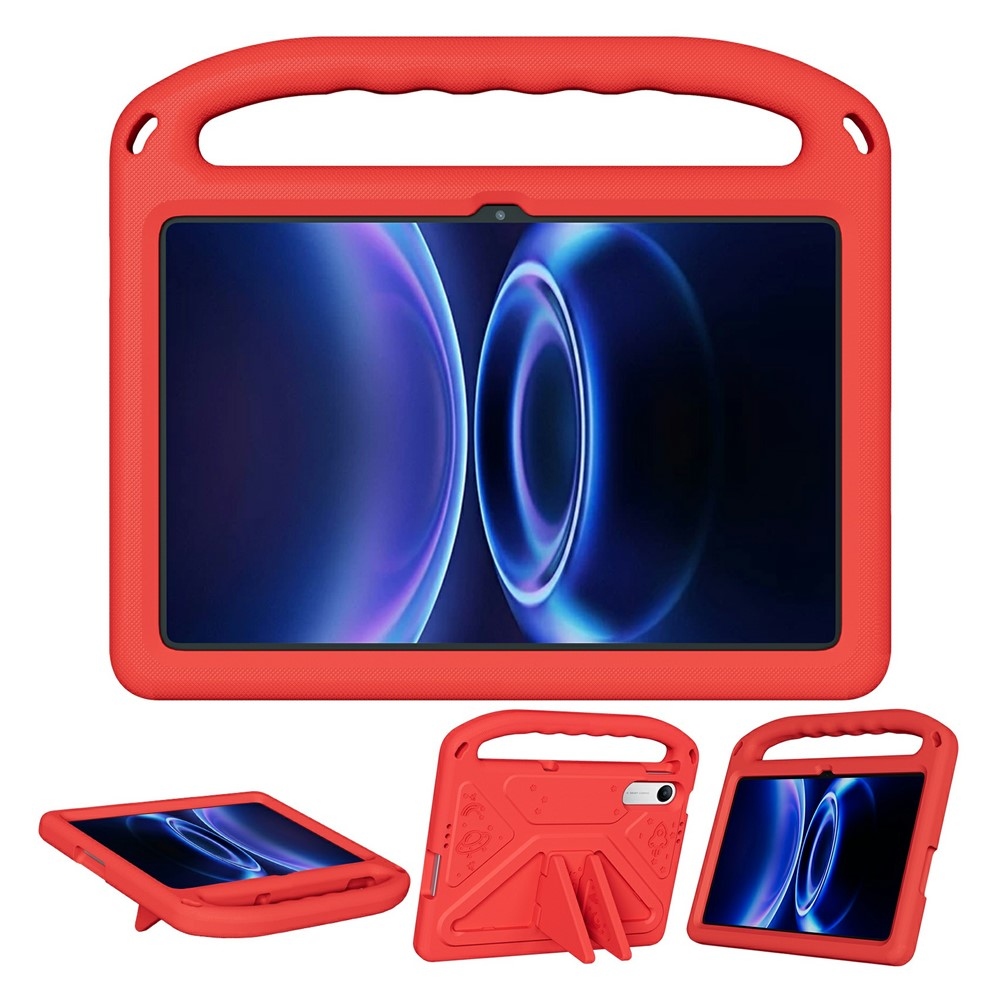 EVA anyagú, strapabíró tok fogantyúval a Xiaomi Redmi Pad 2 9,7-es táblagéphez – piros