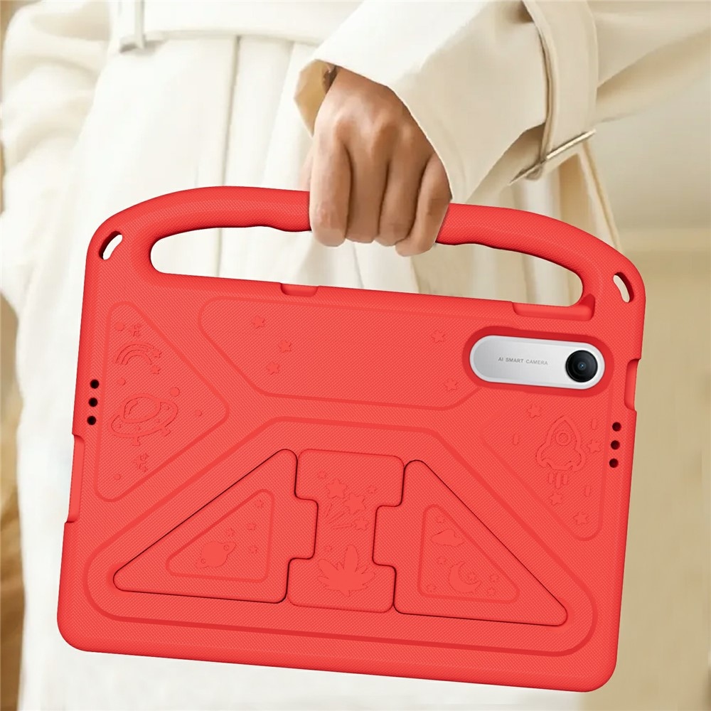 EVA anyagú, strapabíró tok fogantyúval a Xiaomi Redmi Pad 2 9,7-es táblagéphez – piros