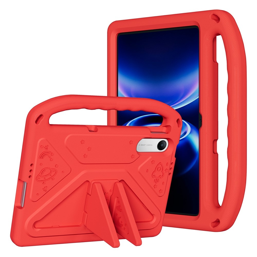 EVA anyagú, strapabíró tok fogantyúval a Xiaomi Redmi Pad 2 9,7-es táblagéphez – piros