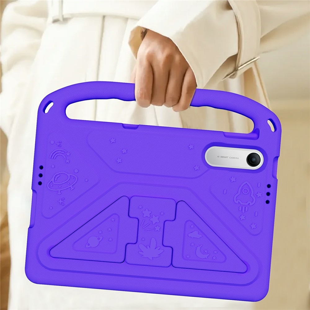 EVA anyagú, strapabíró tok fogantyúval a Xiaomi Redmi Pad 2 9,7-es táblagéphez – lila