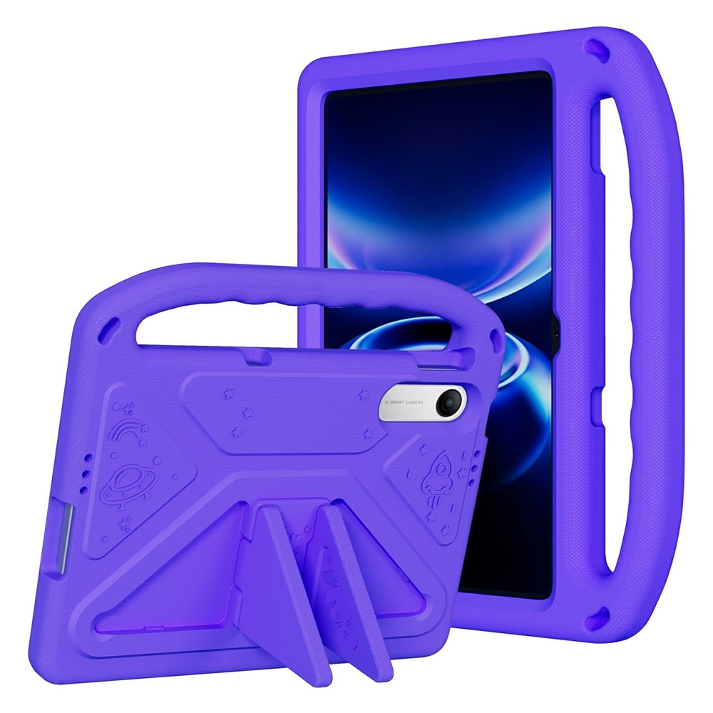 EVA anyagú, strapabíró tok fogantyúval a Xiaomi Redmi Pad 2 9,7-es táblagéphez – lila
