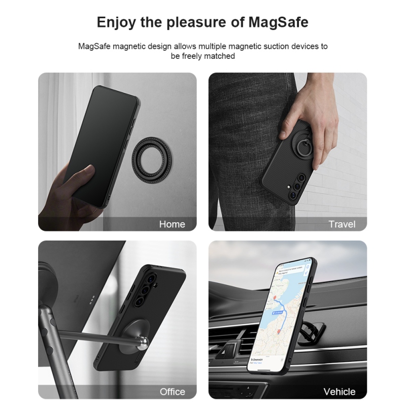 Nillkin Super Frosted PRO mágneses hátlap Samsung Galaxy S24 FE fekete