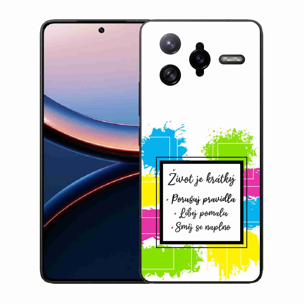 Gél borítás mmCase a Xiaomi Poco F7 Ultra számára - idézem 5 fehér háttér