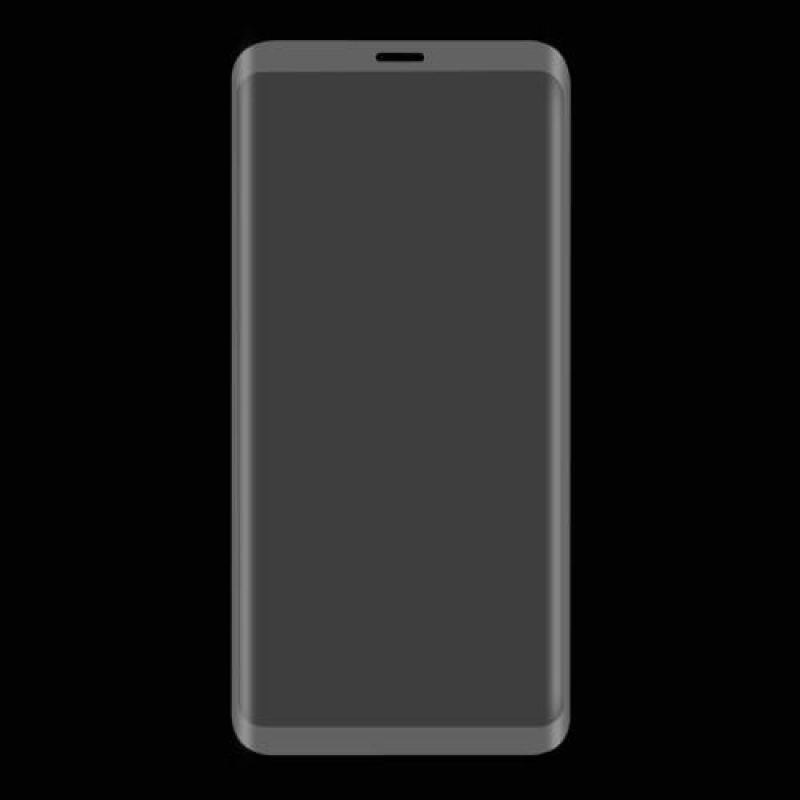 HAT teljes képernyő rögzítésű edzett üveg 3D-sarkokkal Samsung Galaxy S8+ készülékre - szürke szegéllyel