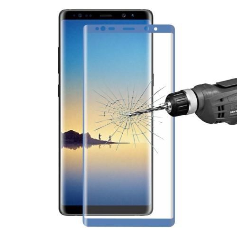 HAT teljes képernyő tartós üveg Samsung Galaxy Note 8 - kék szegély