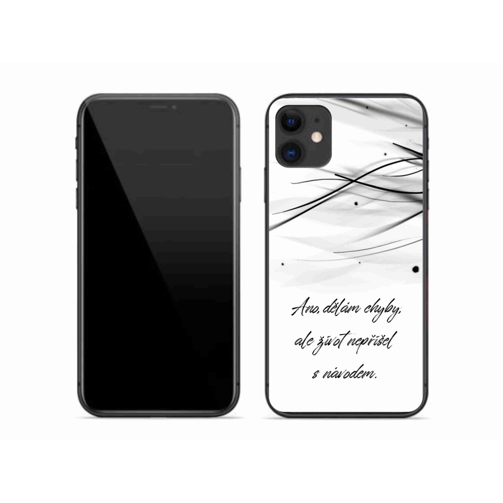 Gél borítás mmCase iPhone 11 készülékhez - idézem fehér háttér