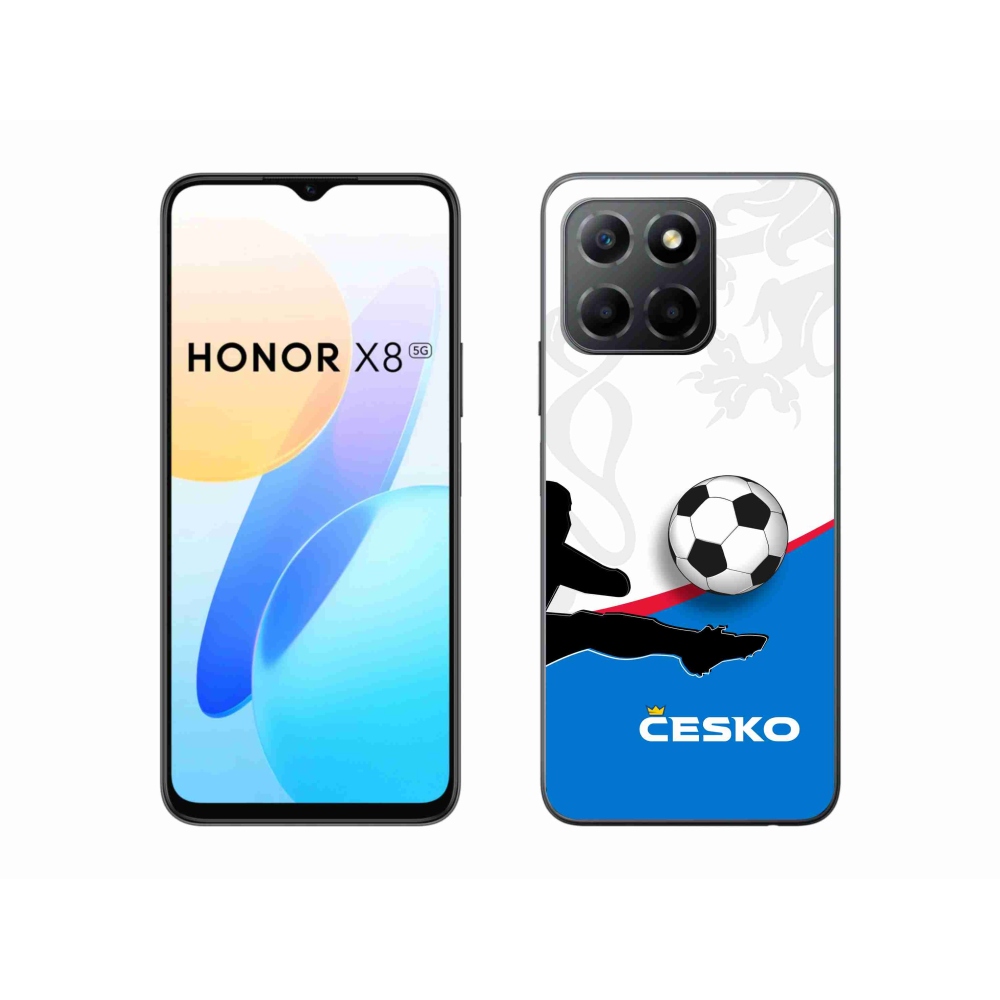 Gél borítás mmCase a Honor X8 5G/Honor 70 Lite 5G - futball Csehország 3