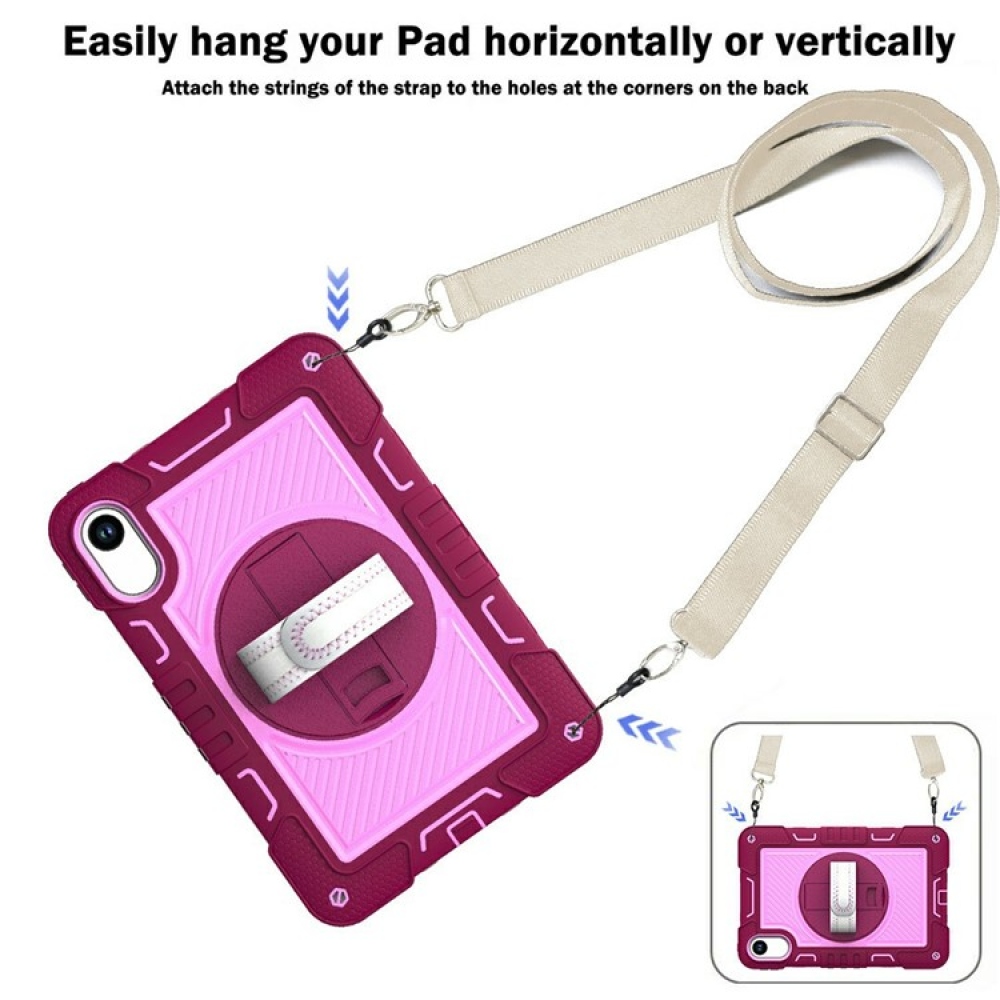 Strape tartós borító kézi fogantyúval és pánttal Xiaomi Redmi Pad 2 - rózsaszín/rózsaszín
