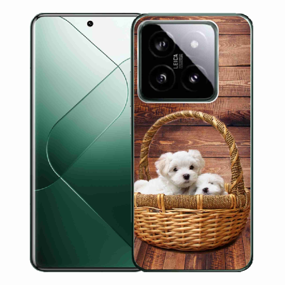 Gél borítás mmCase a Xiaomi 14 Pro számára - kölyökkutyák