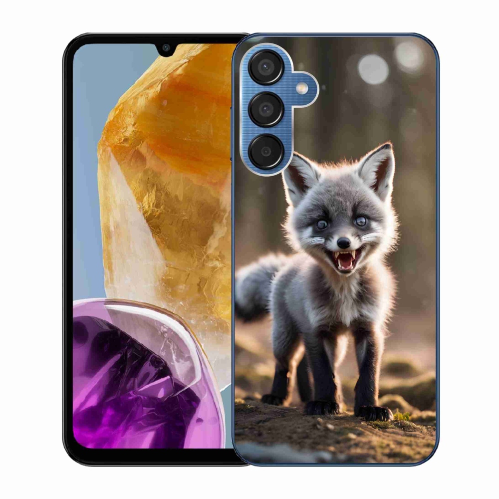 Gél védőhuzat mmCase Samsung Galaxy M15 5G - angry fox - Samsung Galaxy M15 5G - angry fox