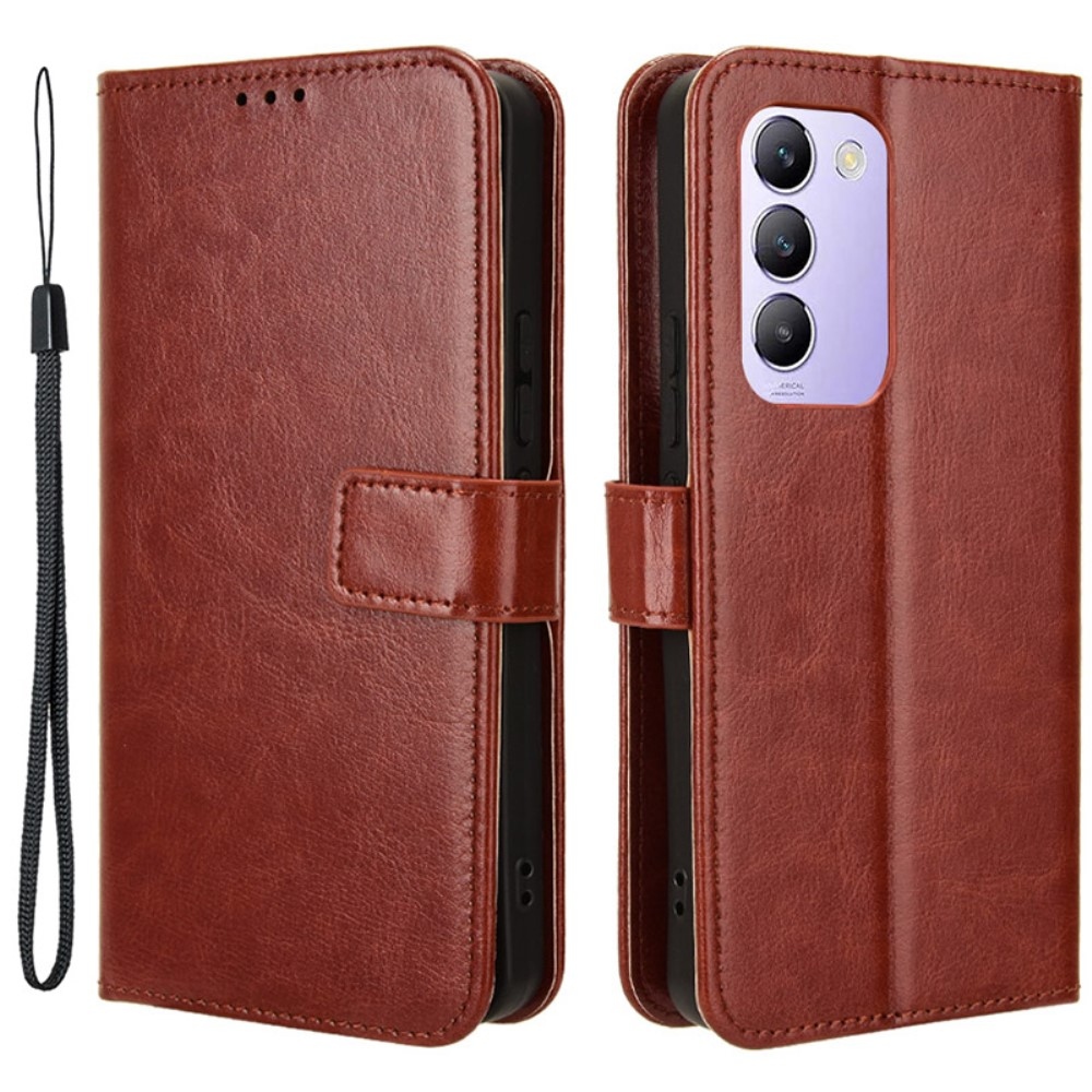 Őrült könyv tok a Vivo V40 SE 4G/5G készülékhez - barna