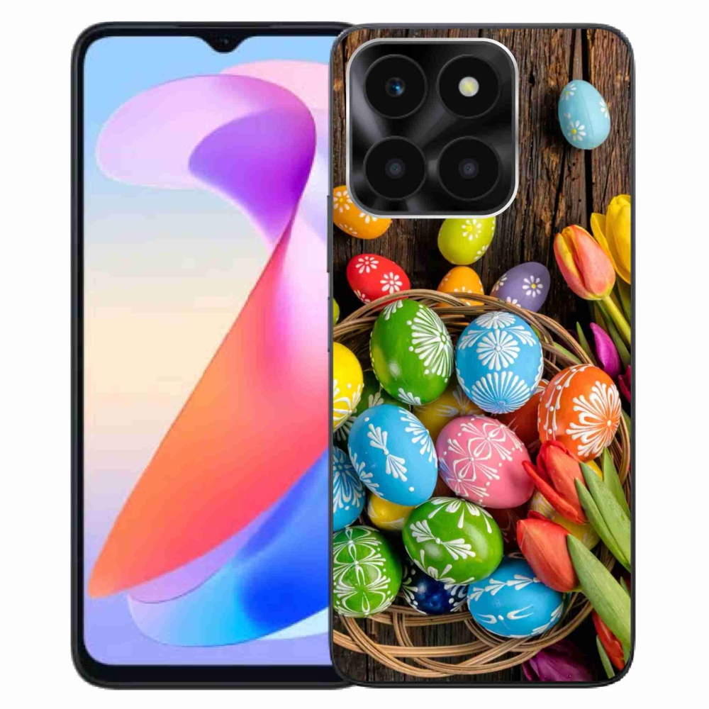 Zselés borítás mmCase a Honor X6a számára - Húsvéti tojások