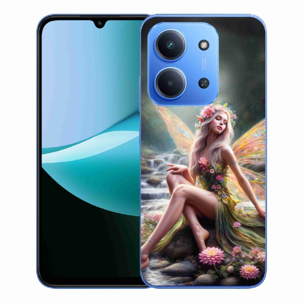 Gél borítás mmCase a Xiaomi Redmi 15C 4G/5G (173mm) - pillangó nő 1