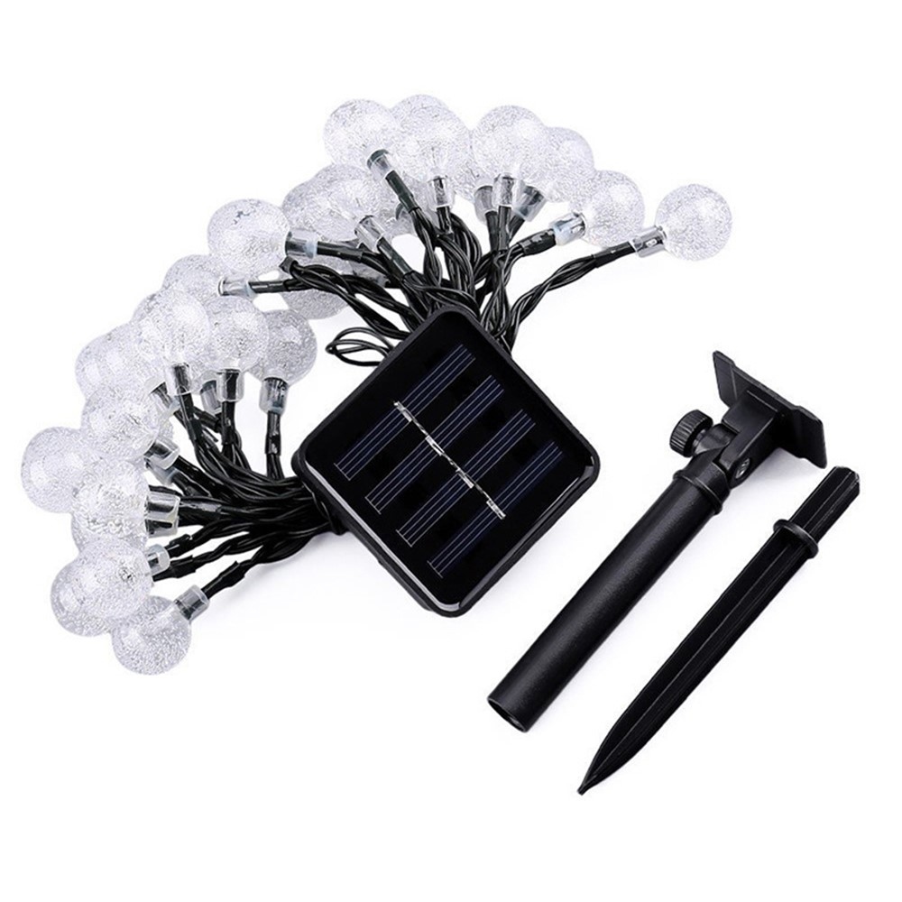 Kerti napelemes lámpa dekoráció kristályhatással 12 m 100 LED - sárga fény