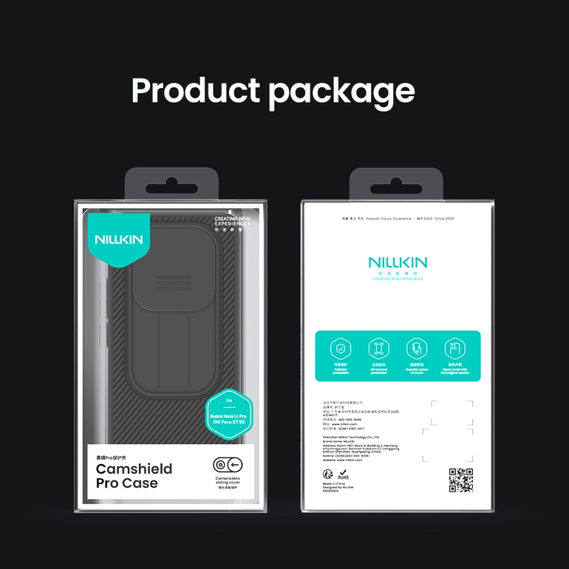 Nillkin CamShield PRO hátlap Xiaomi Redmi Note 14 Pro 5G/Poco X7 5G Sötétzöld